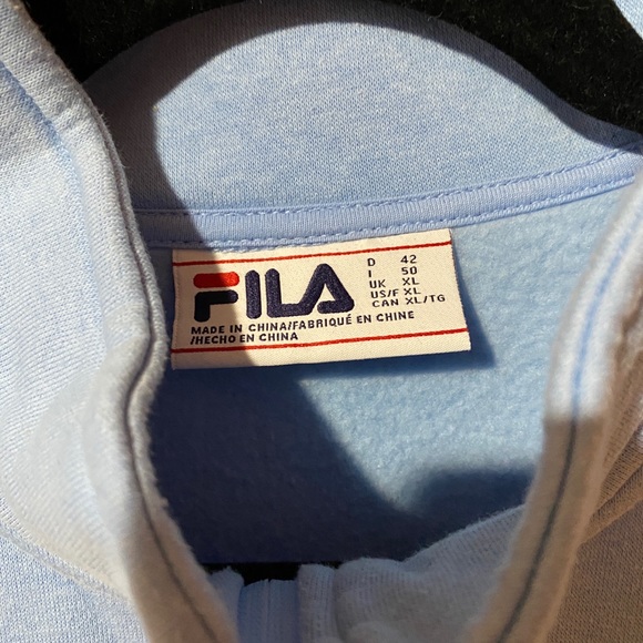 - Fila Blue half zip sweater - Picture 3 of 3